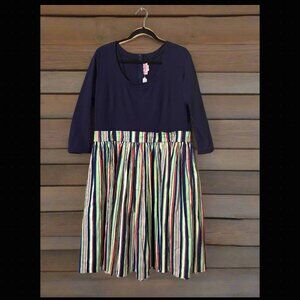 Pinup girl clothing striped dress